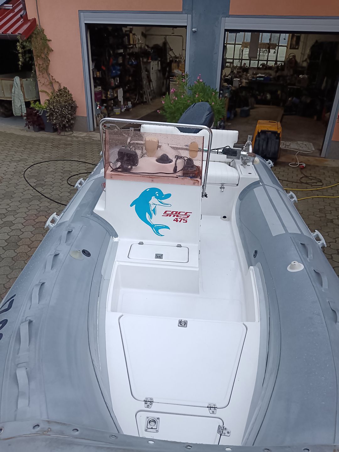 SACS 475 (2002) + Evinrude 75 (90 KM) + Ellba prik 475 - 2002