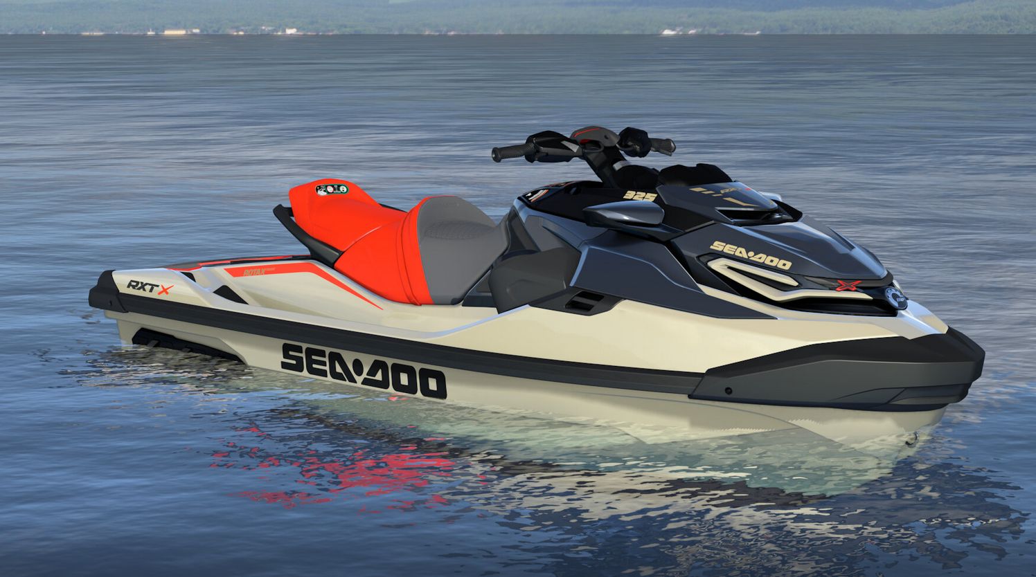 SeaDoo RXP-X RS-325 -Tech Pack (Metallic Tan - Lava Red) - 2025