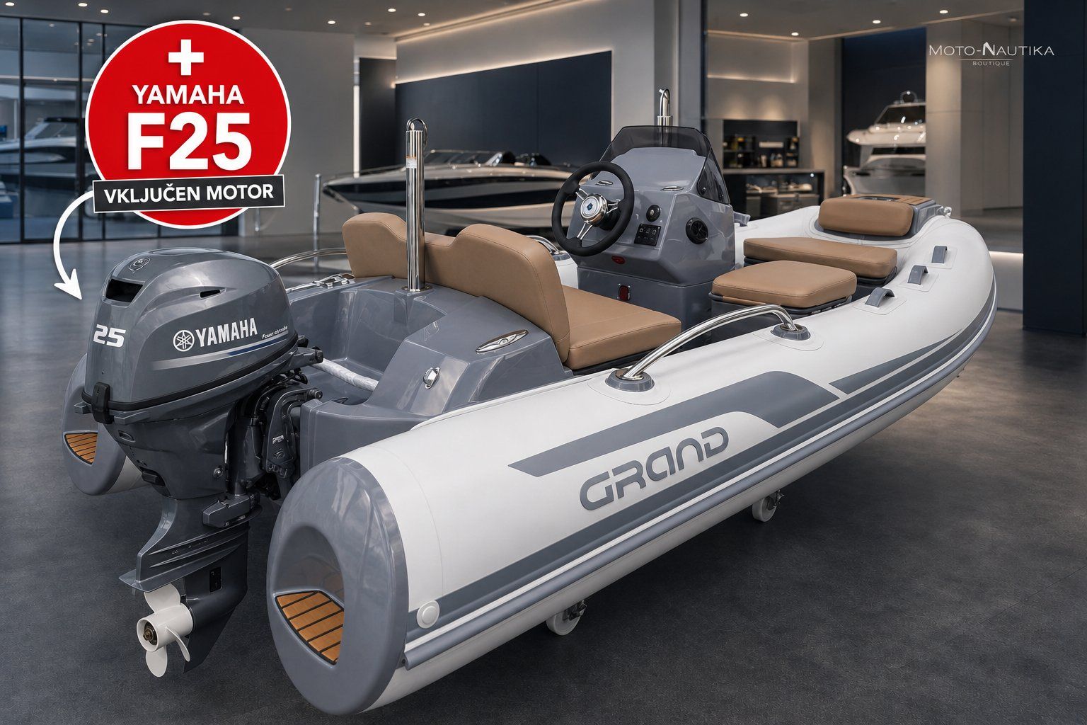 Grand Boats G340HGNF Dark Gray + F25 Getl - POSEBNA AKCIJA - 2026