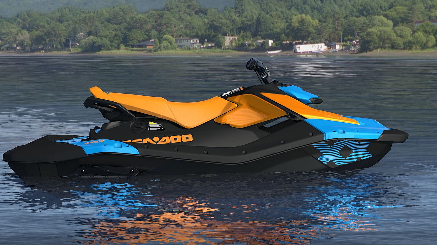 Sea-Doo Spark Trixx for 3-90(Gulfstream Blue Orange Crush - 2026