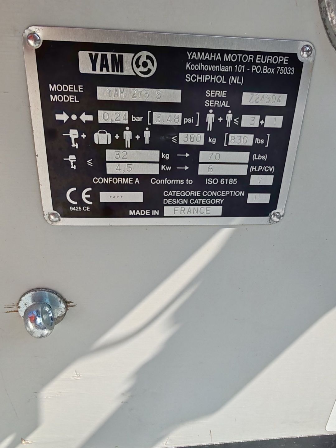 YAMbyZODIAC 275s - 2007