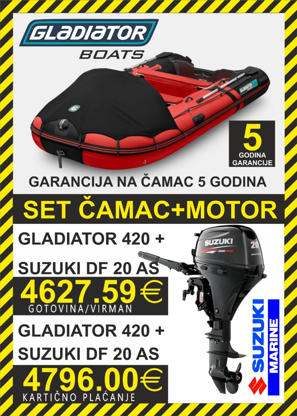 GLADIATOR set 420   motori Suzuki - 2025