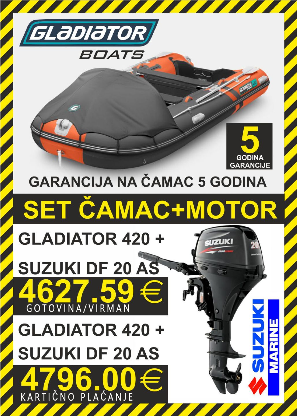 GLADIATOR set 420   motori Suzuki - 2025