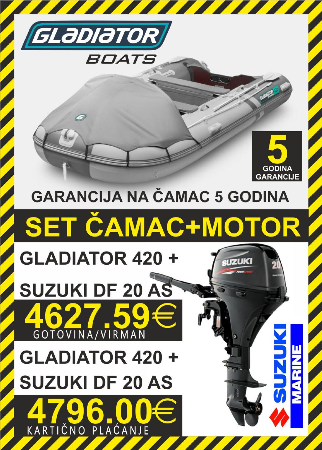 GLADIATOR set 420   motori Suzuki - 2025