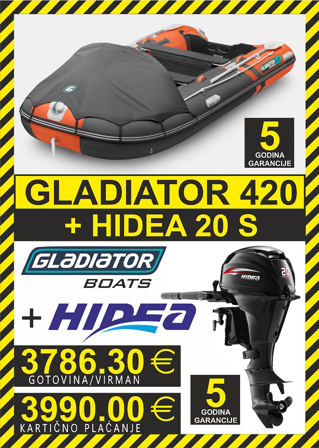 GLADIATOR set 420   motori Hidea - 2025