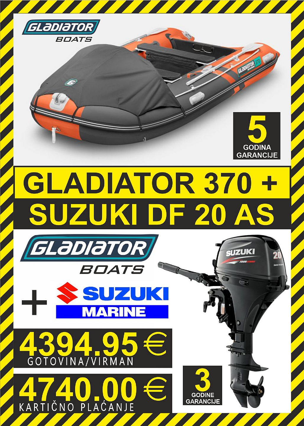 GLADIATOR set 370   motori Suzuki - 2025