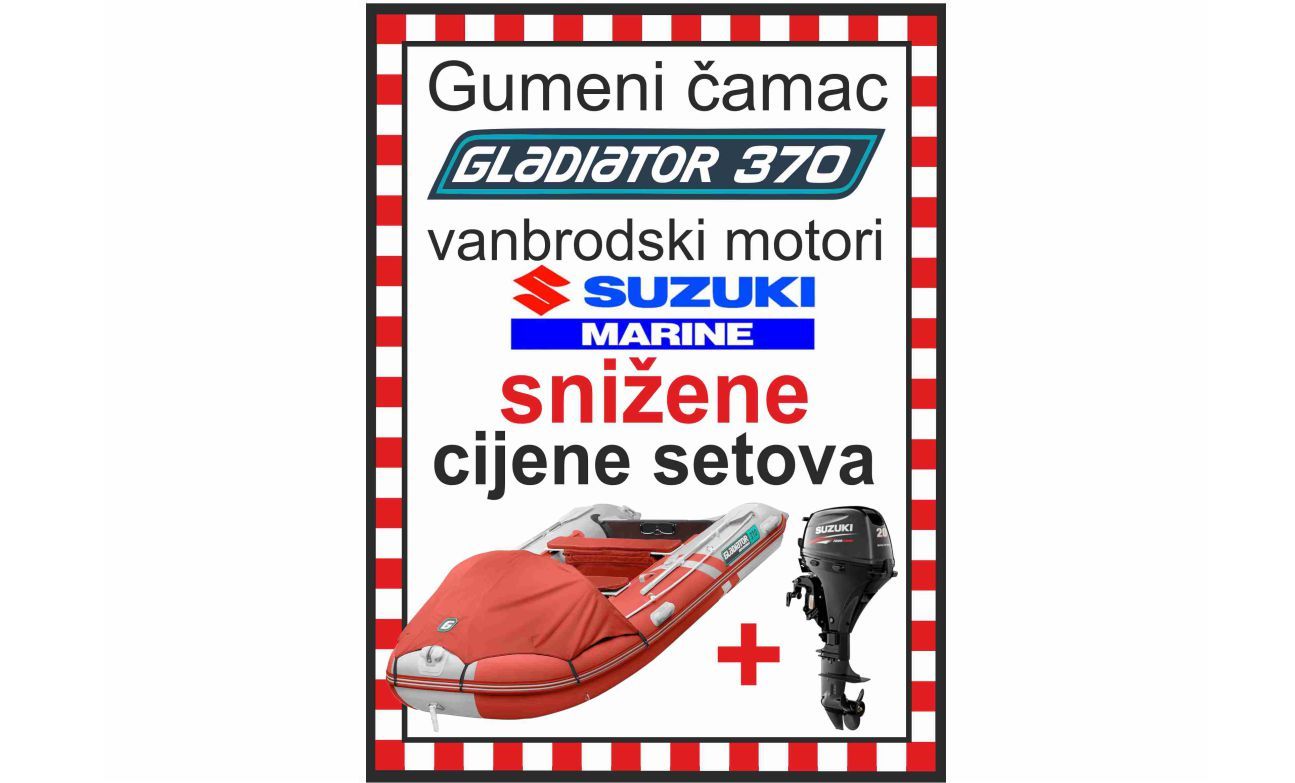 GLADIATOR set 370 + motori Suzuki - 2025