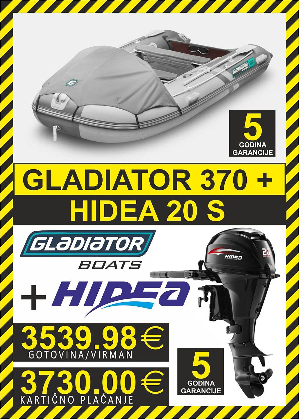 GLADIATOR set 370   motori Hidea - 2025
