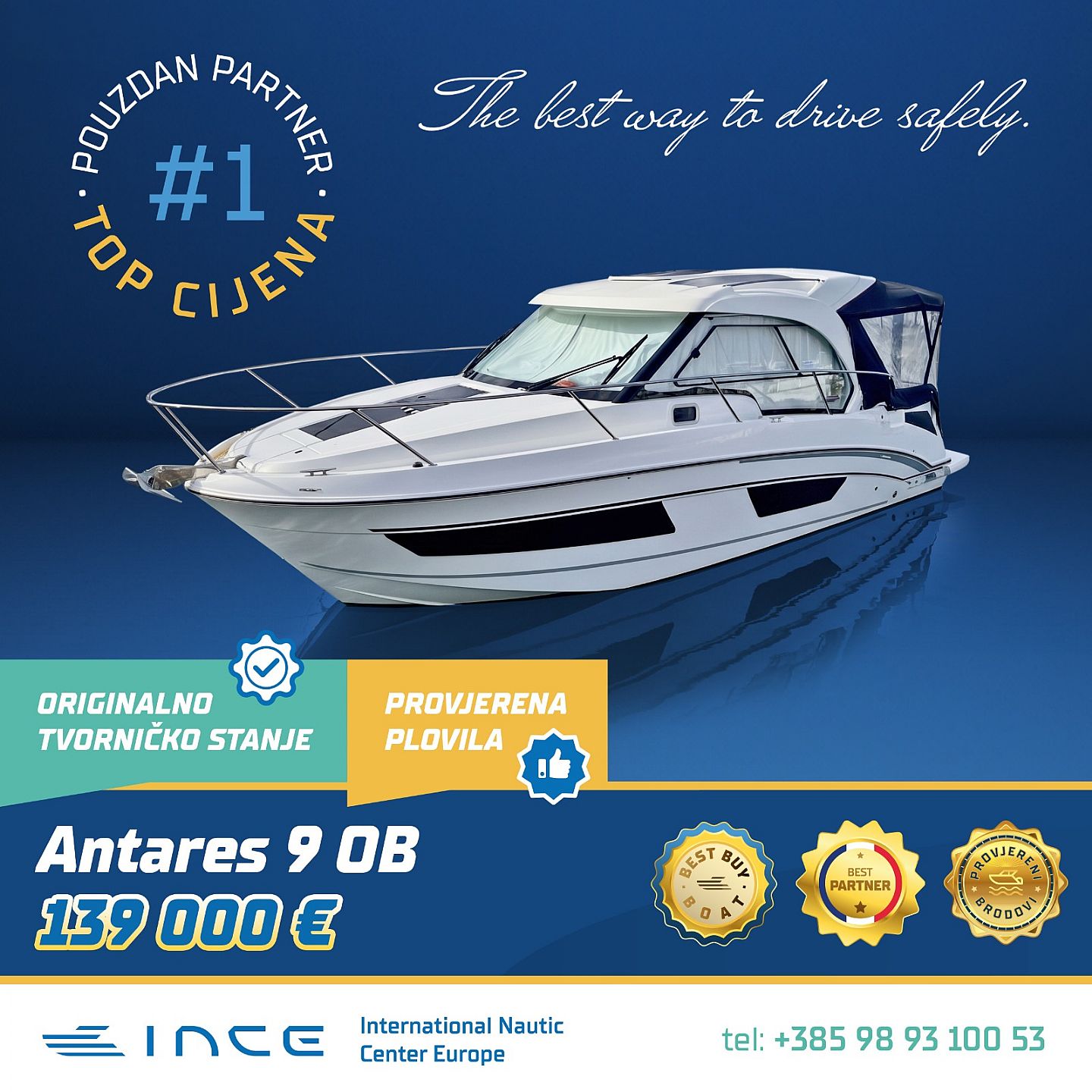 Beneteau ANTARES 9 OB - INCE ... - 2022 - for sale: 139000.-EUR