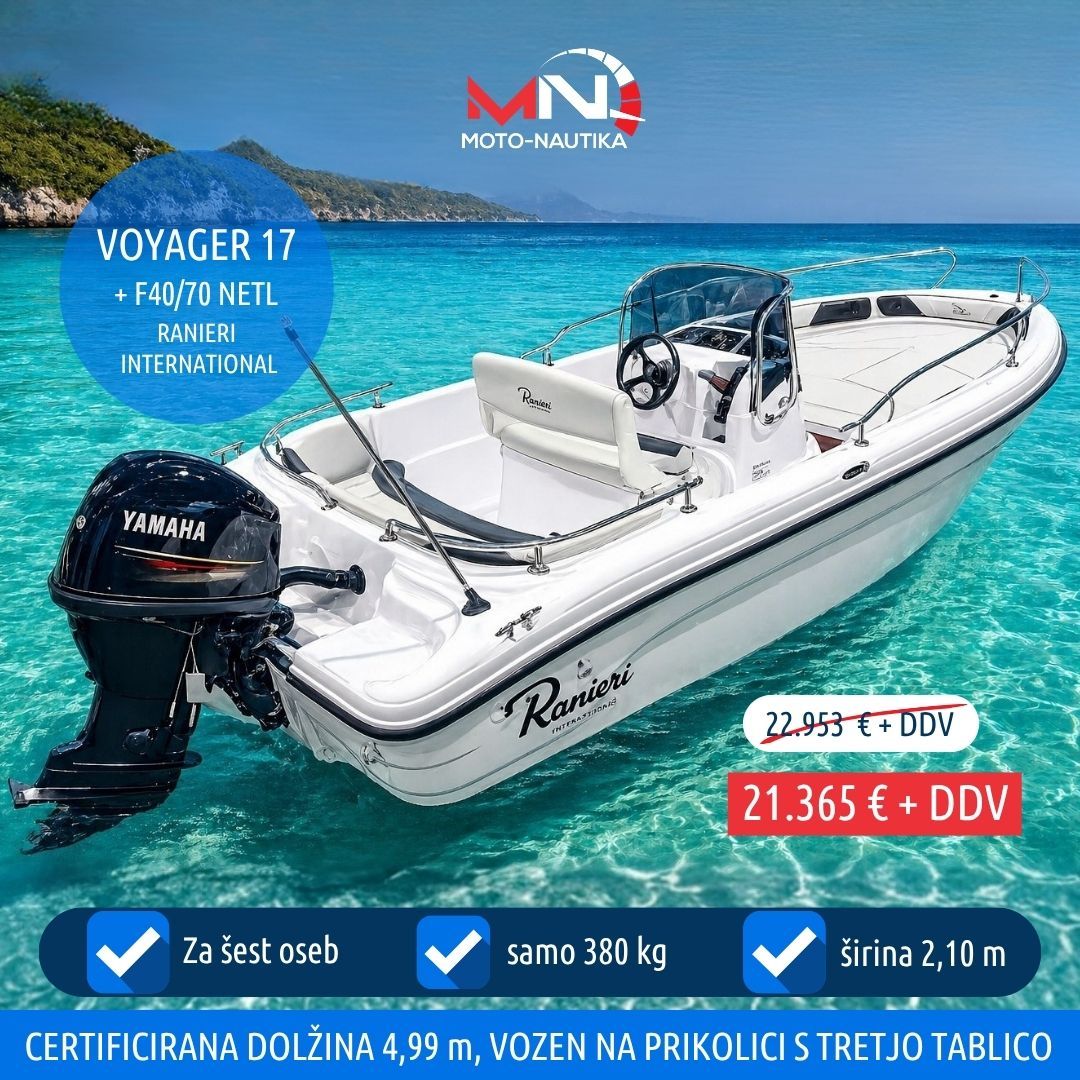 Ranieri International VOYAGER 17 + F40-70 ... - 2026 - for sale: 21366.-EUR