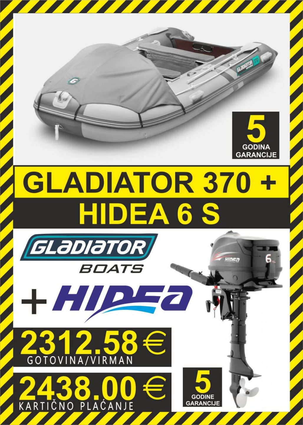 GLADIATOR set 370   motori Hidea - 2025