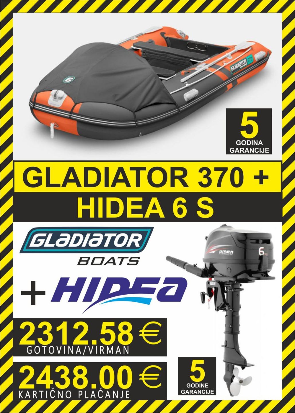 GLADIATOR set 370   motori Hidea - 2025