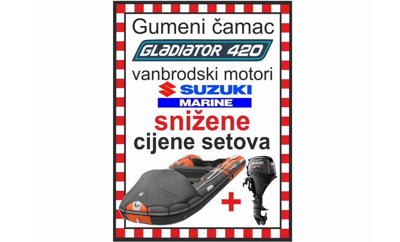 GLADIATOR set 420 + motori Suzuki - 2025