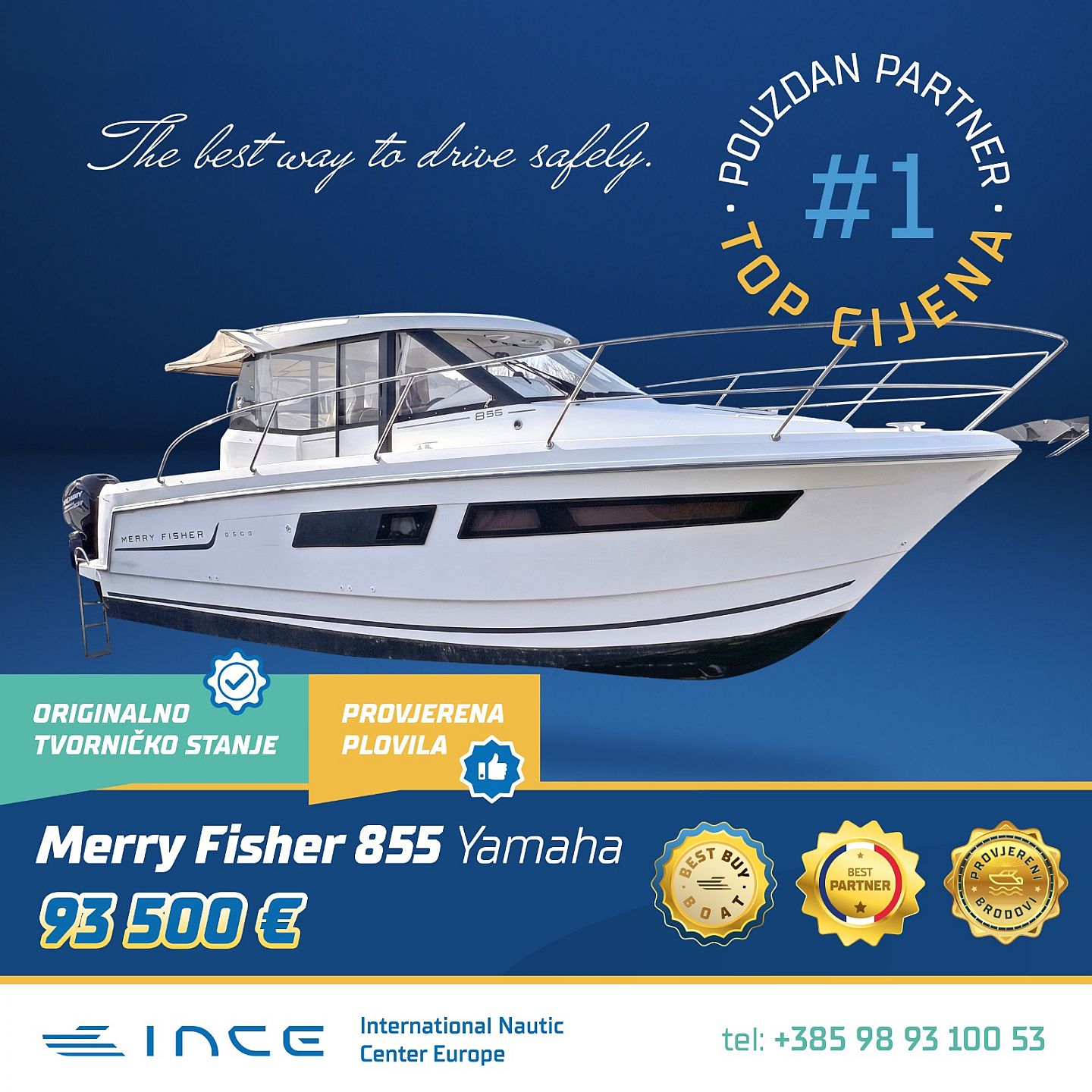 Jeanneau MERRY FISHER 855 CROISIERE - INCE NOVO - 2014