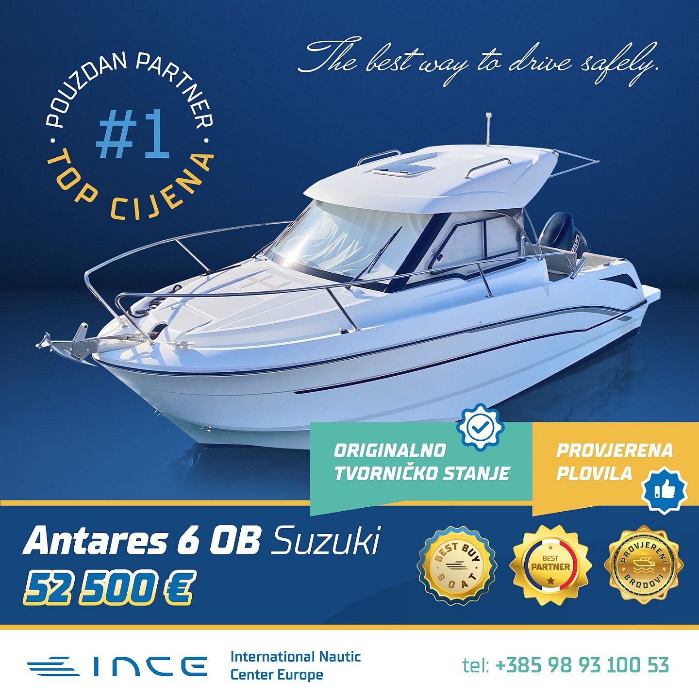 Beneteau ANTARES 6 OB SUZUKI - INCE NOVO - 2019