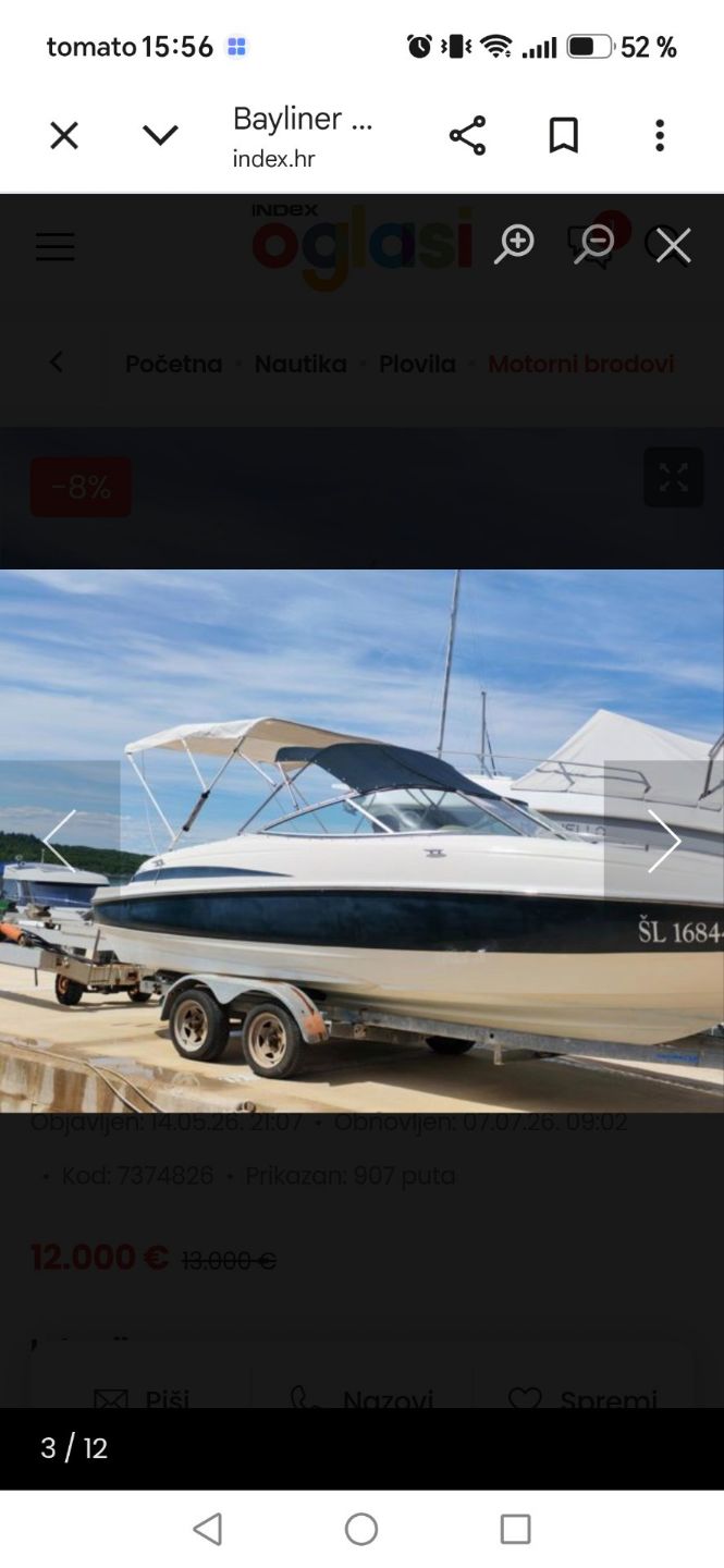 Bayliner Maxum 2100SC - 2001 - for sale: 12000.-EUR