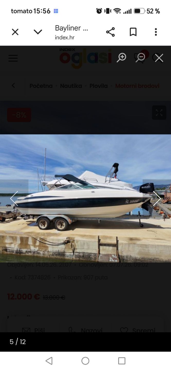 Bayliner Maxum 2100SC - 2001 - for sale: 12000.-EUR