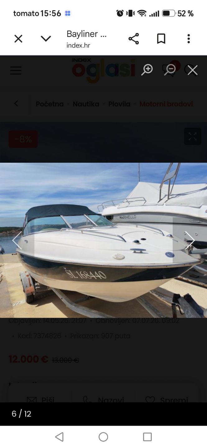 Bayliner Maxum 2100SC - 2001 - for sale: 12000.-EUR
